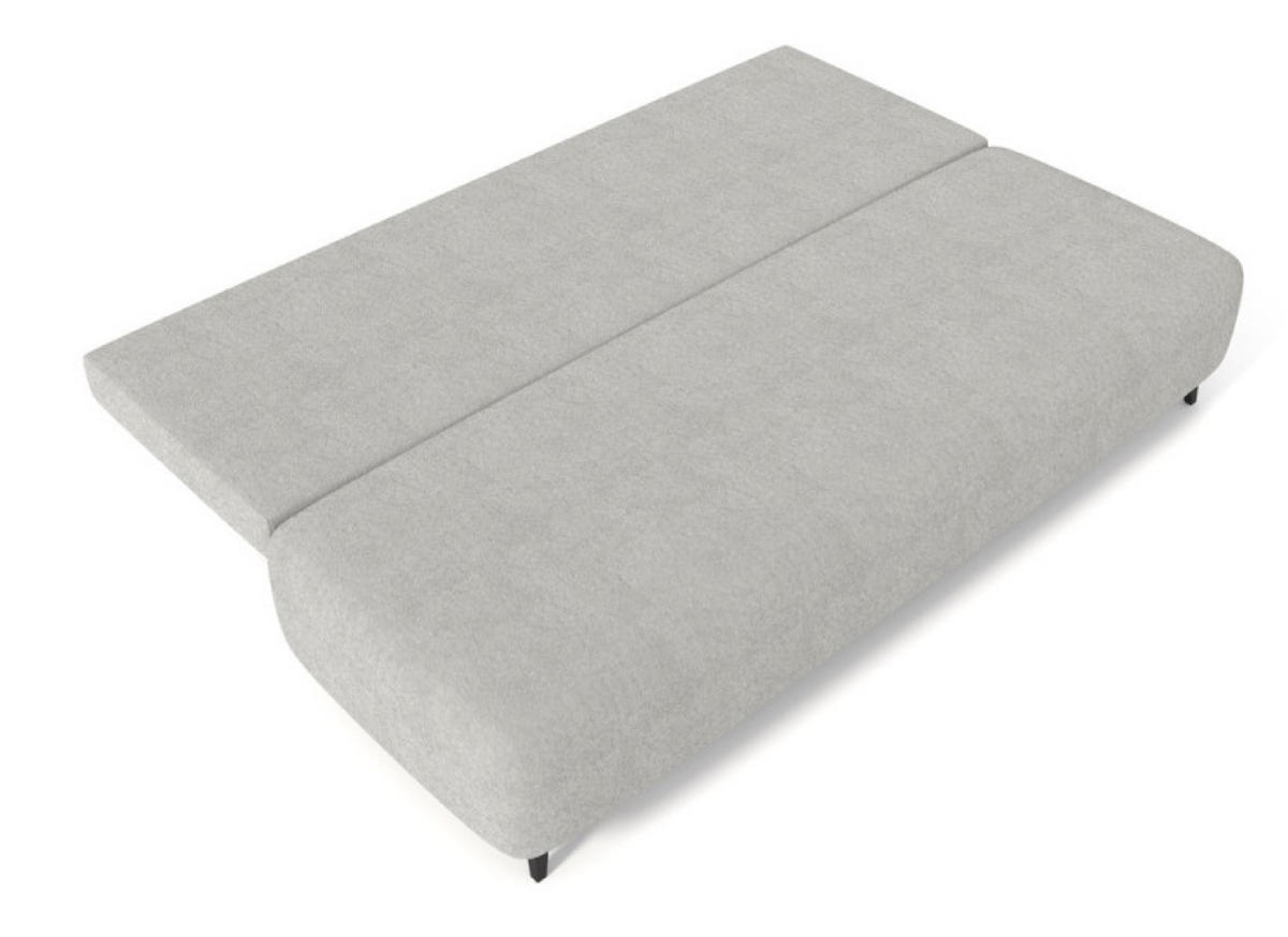 SITZSOFA Grau MIO Mit Schlaffunktion Boucle - Grau, Textil (198/90/86cm) - Sepro Meble