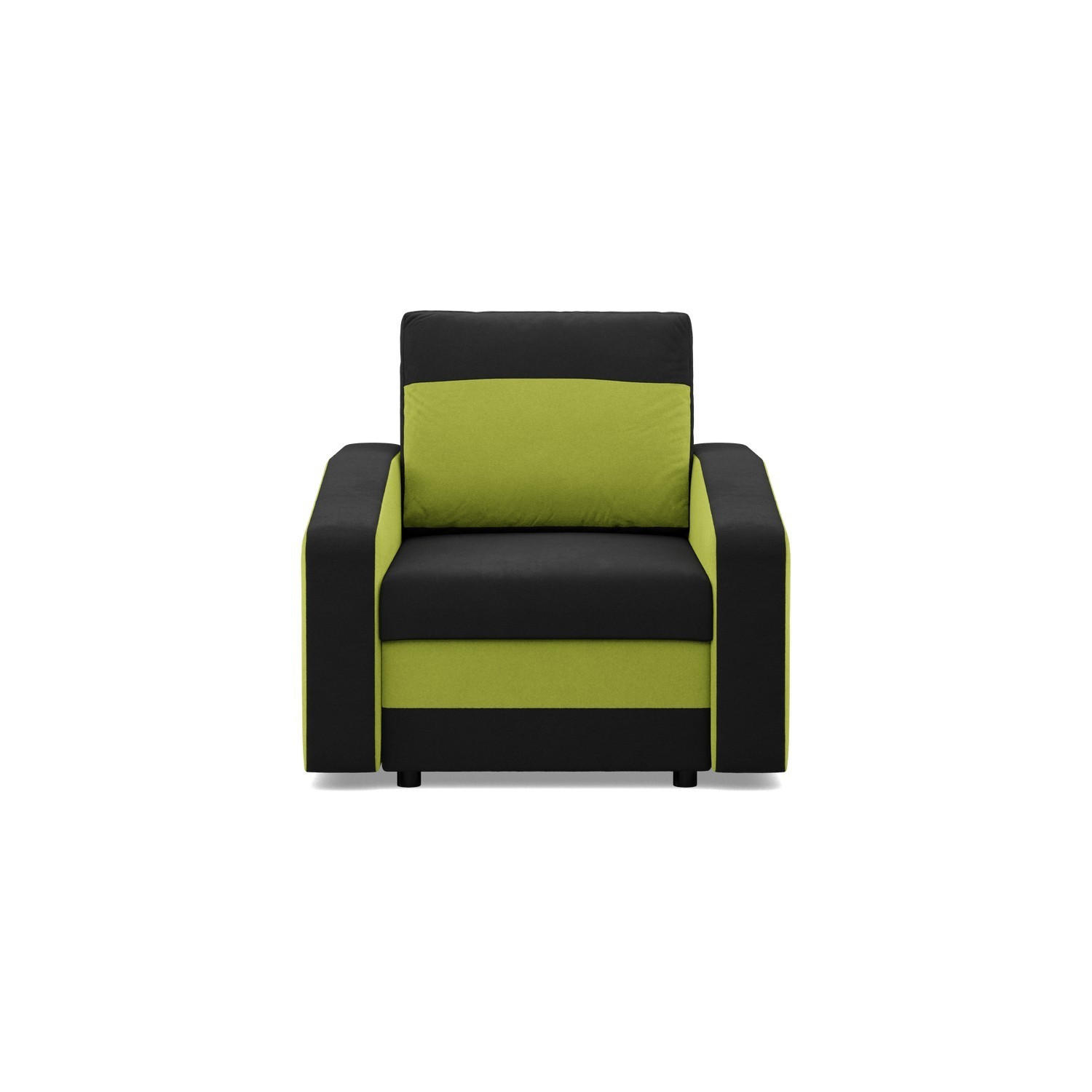 LOUNGESESSEL ORION, BONELL, Schwarz + Grün - Schwarz/Grün, Textil (83/92/92cm)