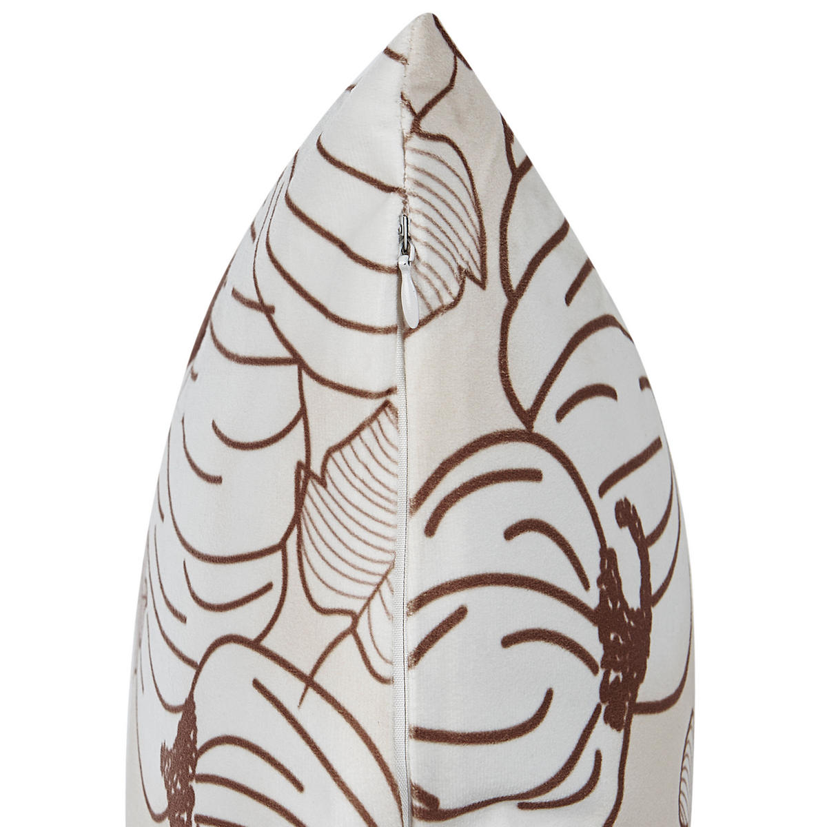 DEKOKISSEN 2er-Set Beige 45/45 cm Gourd - Beige, Textil (45/45cm) - Beliani