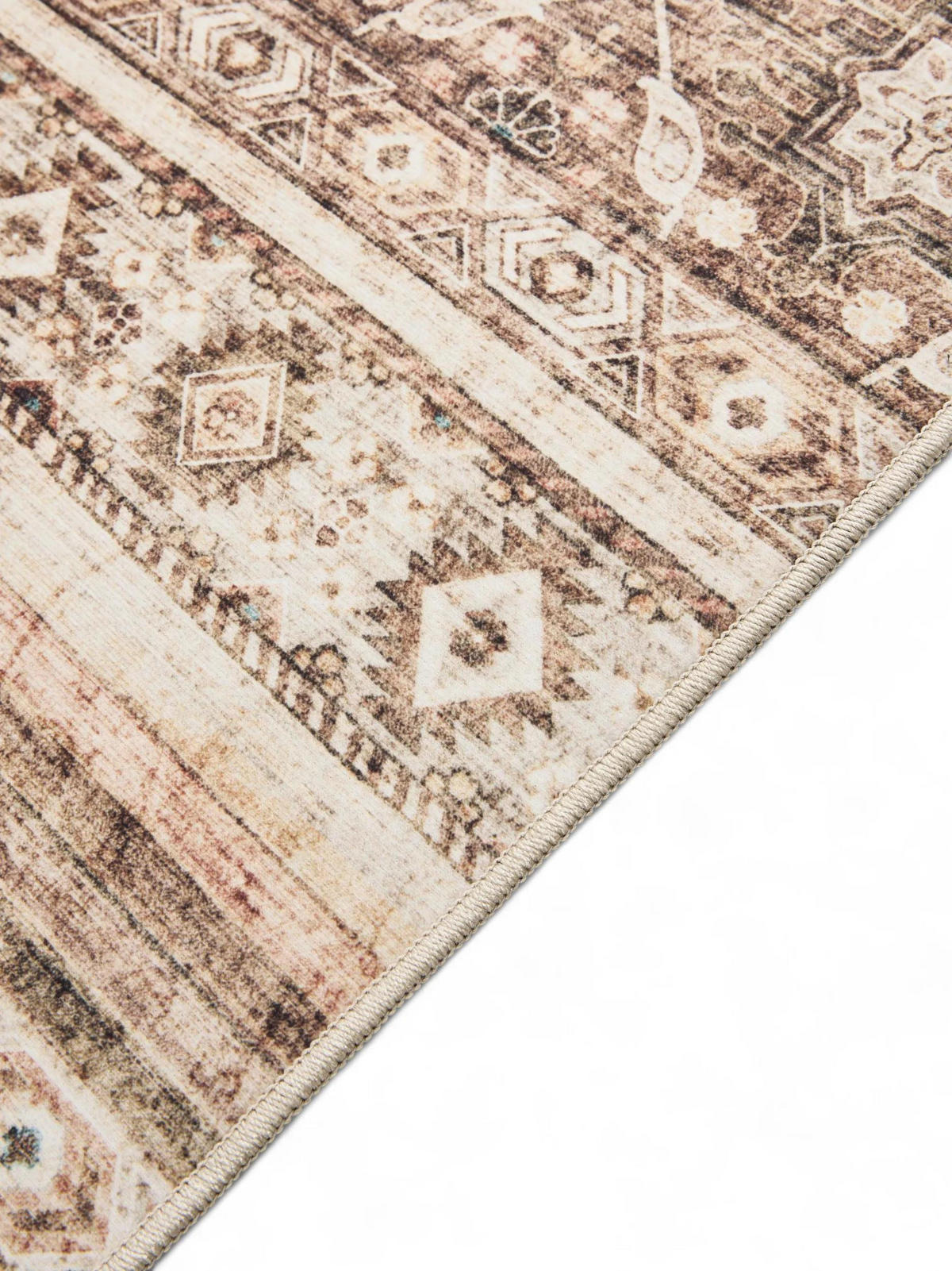 VINTAGE-TEPPICH George waschbar 120x170 cm - Braun, Kunststoff (120/170cm) - benuta