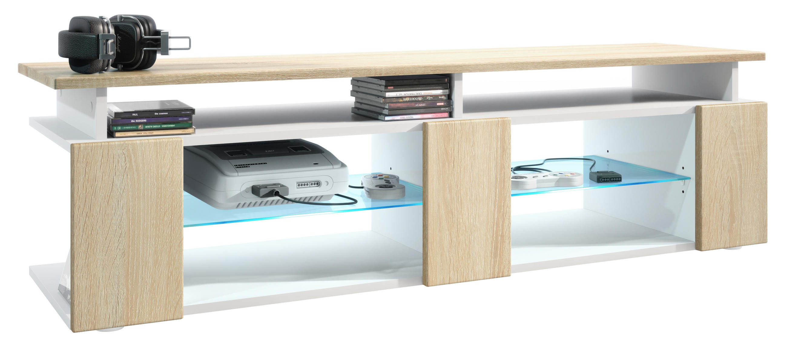 Vladon Lowboard Eiche San Remo 138.5x39x39 cm