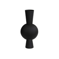 VASE Kavandu Schwarz 26/19/54 cm - Schwarz, Metall (53cm) - Light & Living