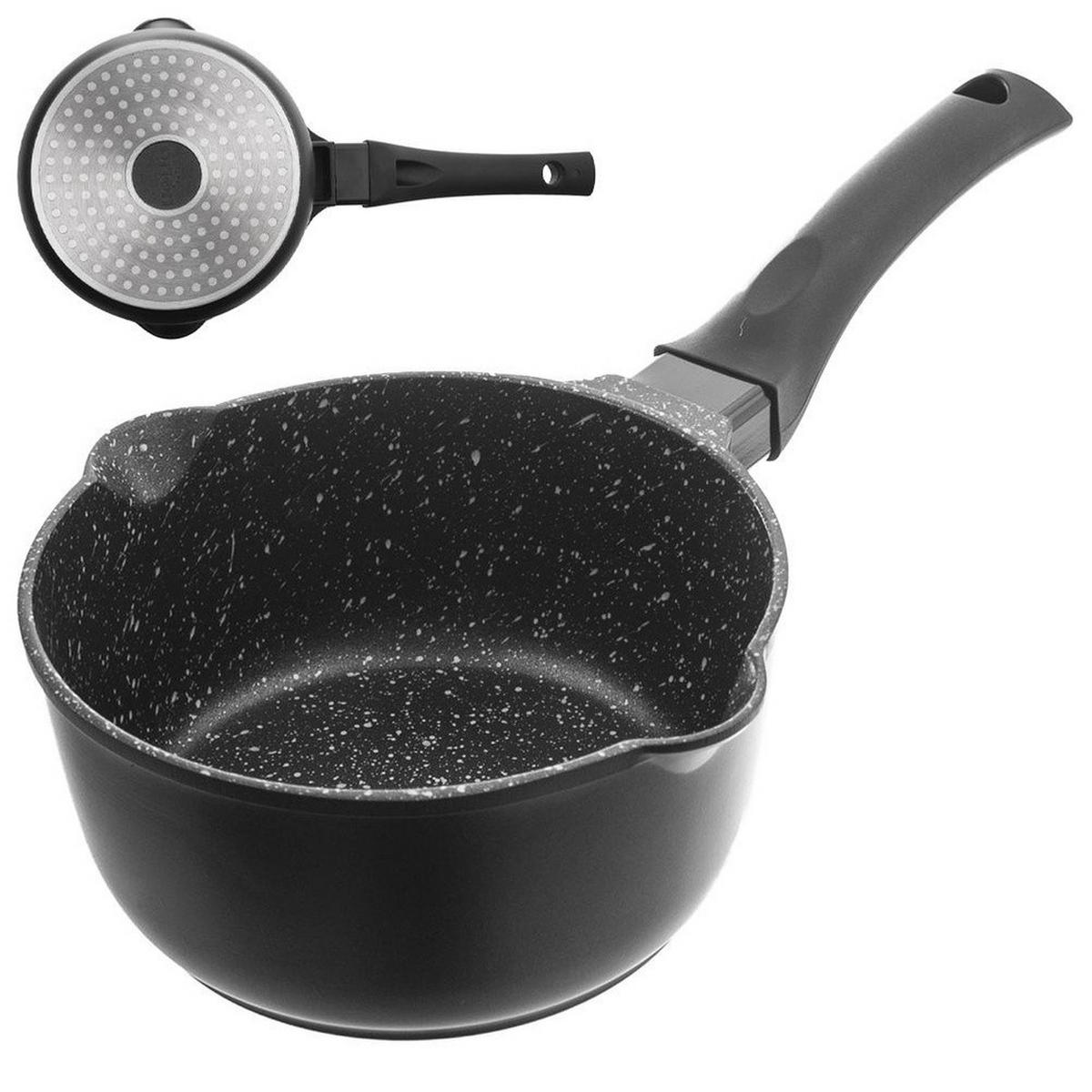 STIELTOPF Grande schwarz - Schwarz, Metall (16cm) - Orion 