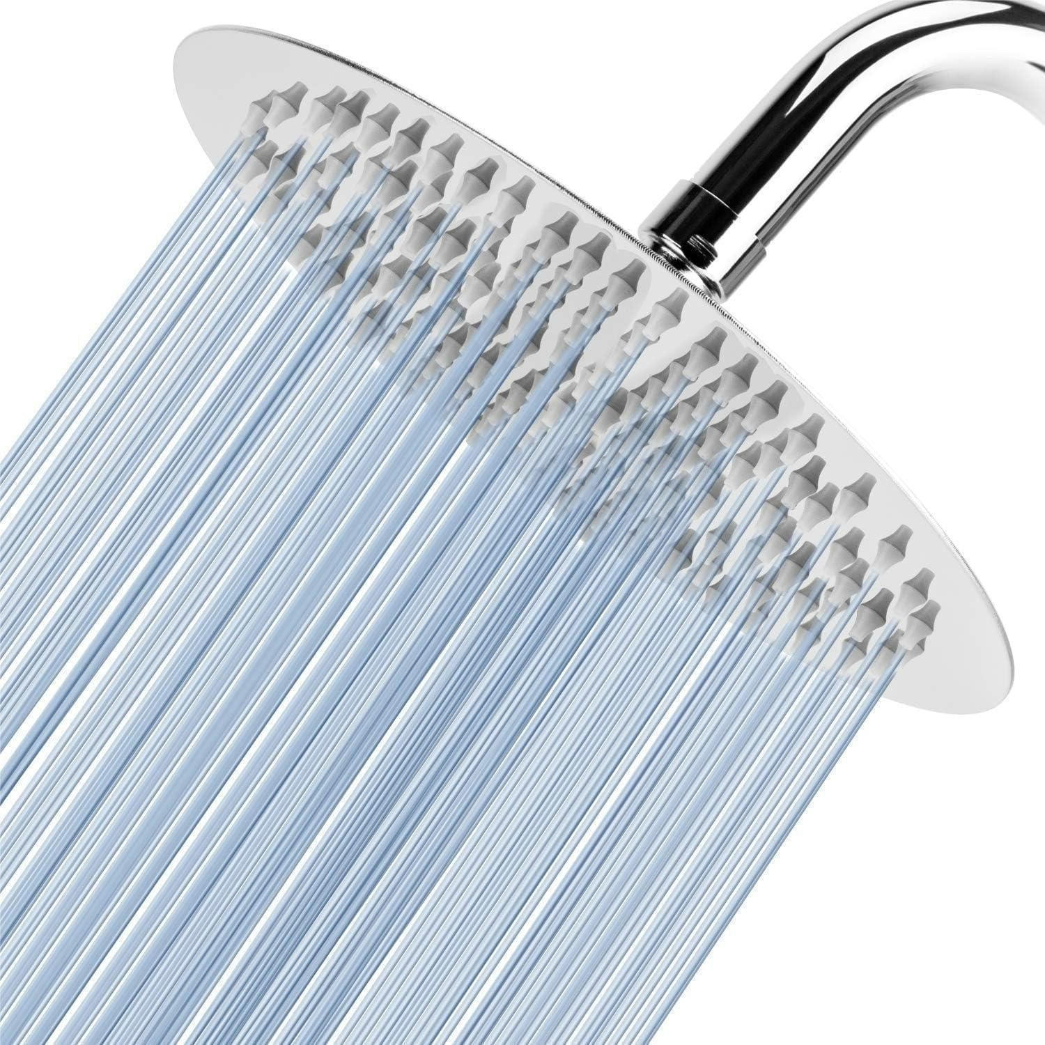 REGENBRAUSE 20 cm Edelstahl Chrom - Silberfarben, Metall (20/2/20cm)