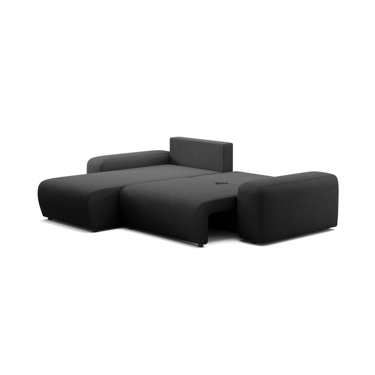 ECKSOFA Bornim Universelle Schwarz (Anthology 19) - Schwarz, Textil (294/185cm) - Fedve