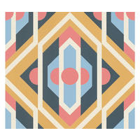VLIESTAPETE Orange 53/850 cm - Blau, Textil (53/1cm) - KUNSTLOFT