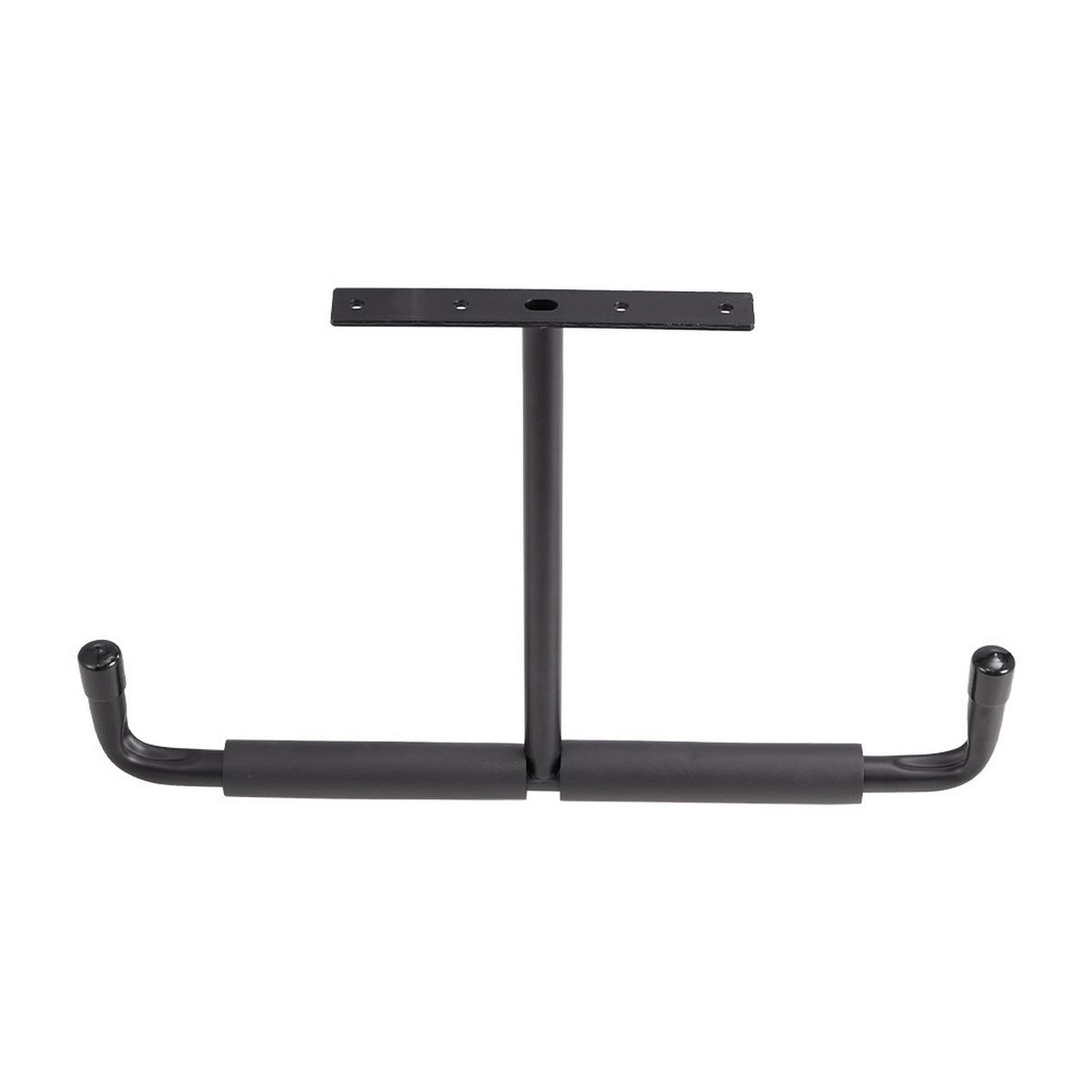 DECKENHAKEN 2 Stück T-förmige in Schwarz Vielseitig einsetzbar Belastbarkeit 43,5 x 29 cm - Schwarz, Metall (29/1/43.5cm) - Livingandhome