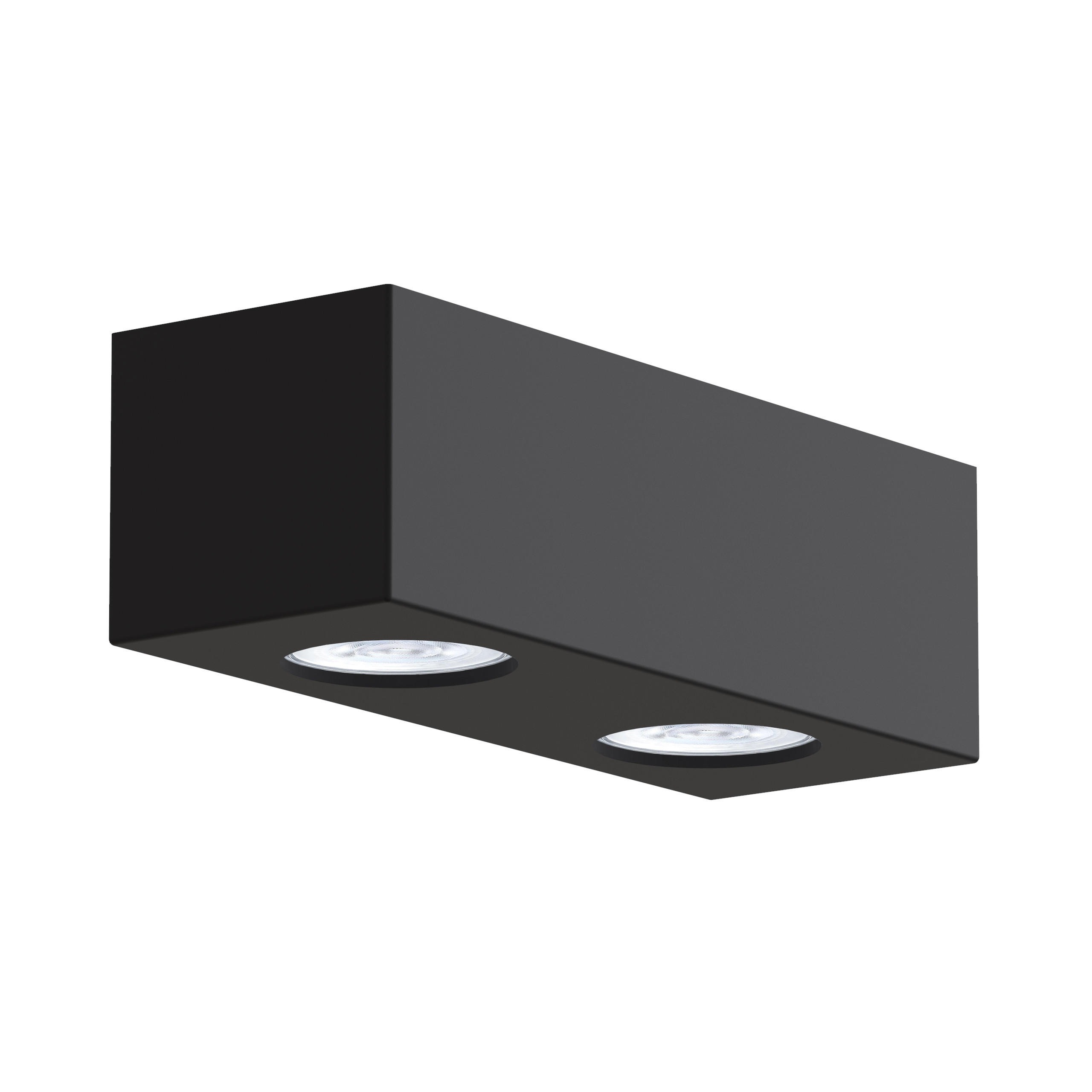 DECKENLEUCHTE - Schwarz, Metall (10/25/7cm) - Lumicom