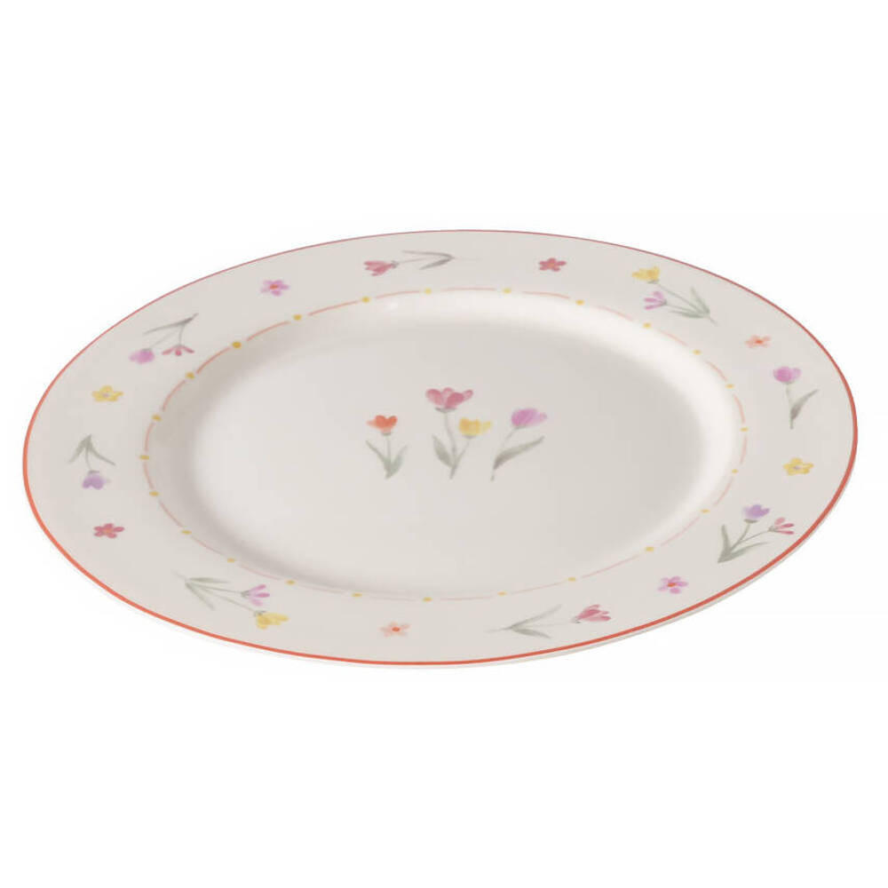 ESSTELLER Blümi Ø 27 cm - Hellrosa/Multicolor, Keramik (27cm) - Boltze Home