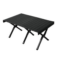CAMPINGTISCH klappbar aus Aluminium Schwarz - Schwarz, Metall (60/119/44.5cm) - JAWINIO