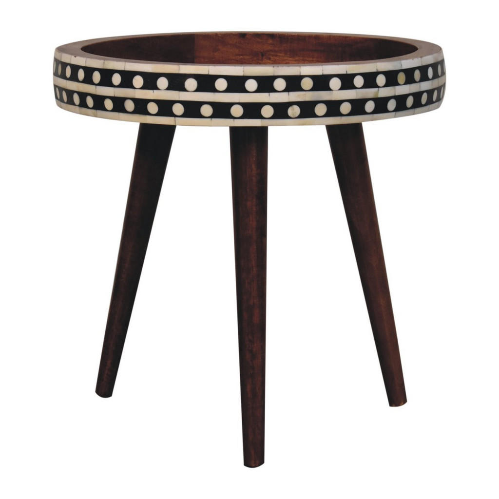 Artisan Furniture MALÝ ODKLÁDACÍ STOLEK se vzorem v provedení Honey Caramel