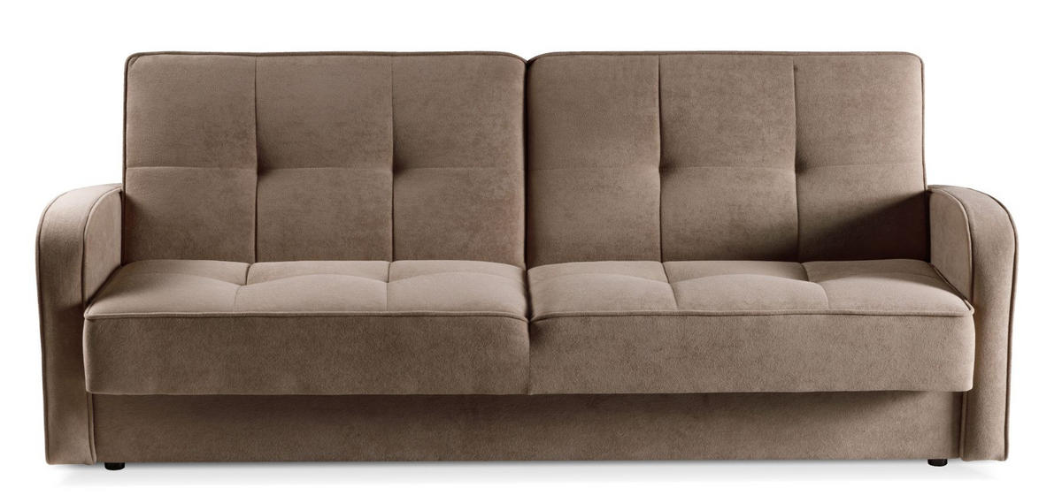SOFA Beige-Grau ARIS Schlafsofa - Grau, Textil (222/90/93cm) - Sepro Meble