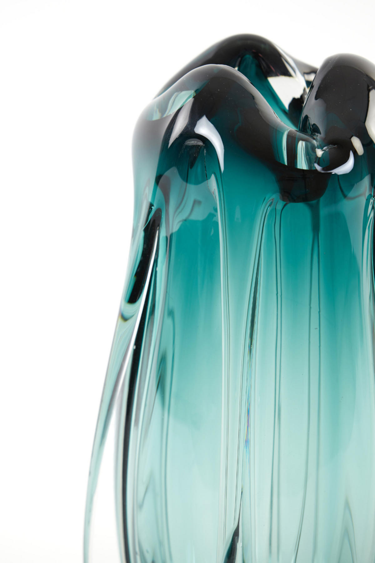 VASE Murela Blau Ø21/38 cm - Blau, Glas (21/38cm) - Light & Living