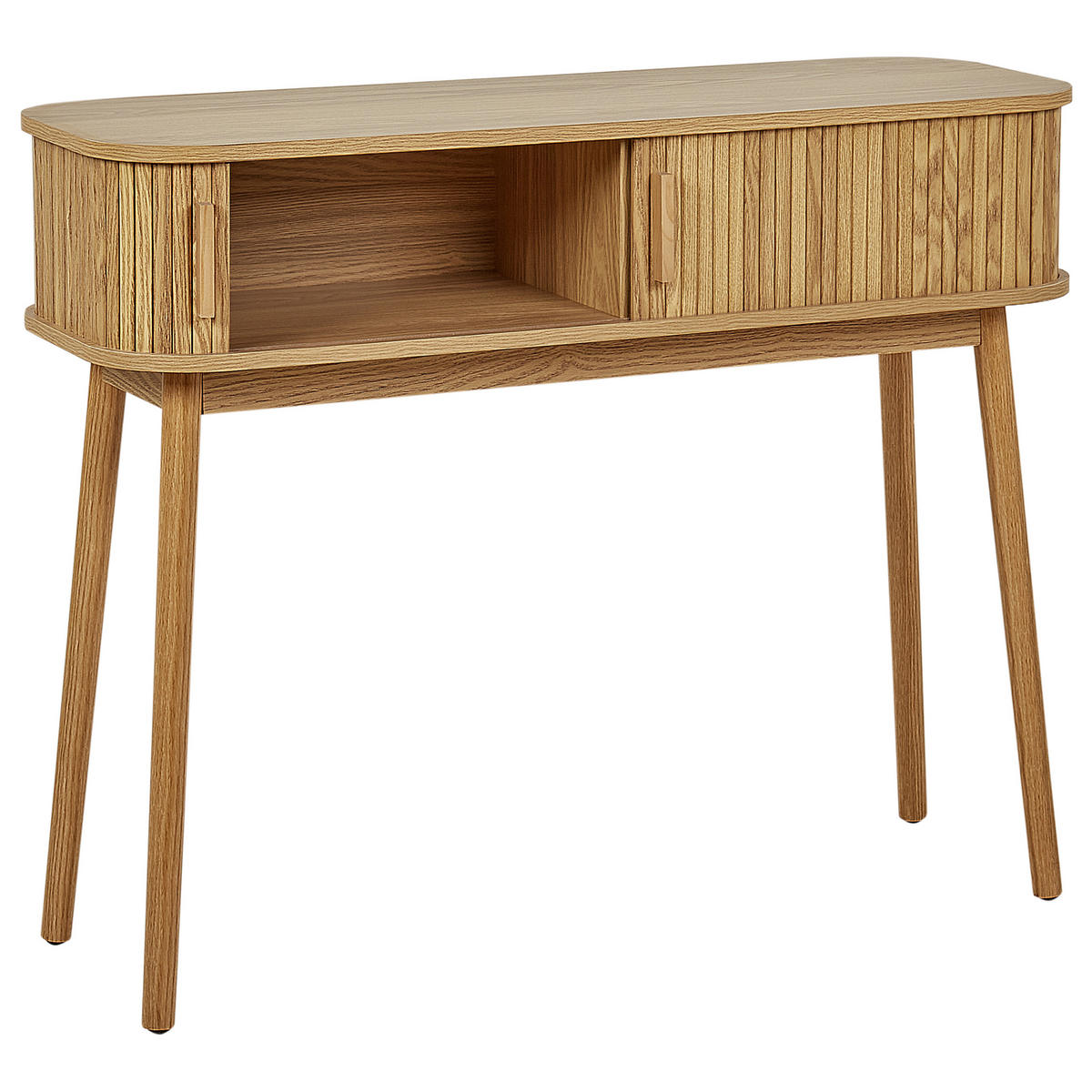 KONSOLENTISCH Braun Selah - Braun, Holzwerkstoff (100/80/35cm) - Beliani