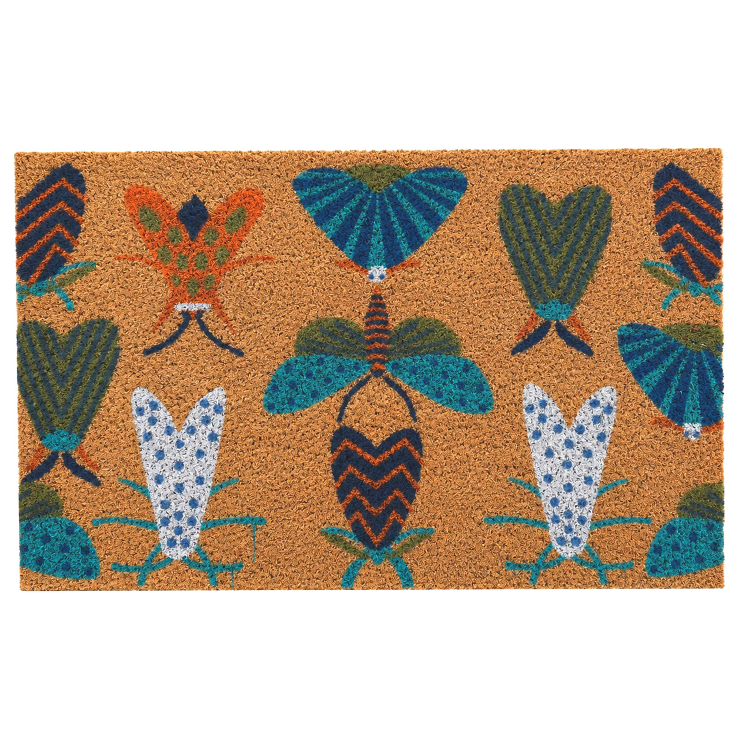 ROHOŽKA Přírodní kokos zvířecí motiv 60x40 cm - různobarevná, textil/plast (60/40cm) - Relaxdays