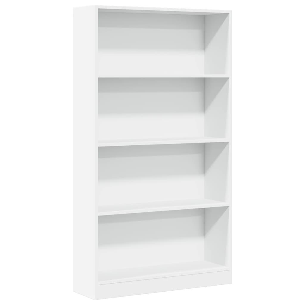 vidaXL Bücherregal Weiß 80x143x24 cm