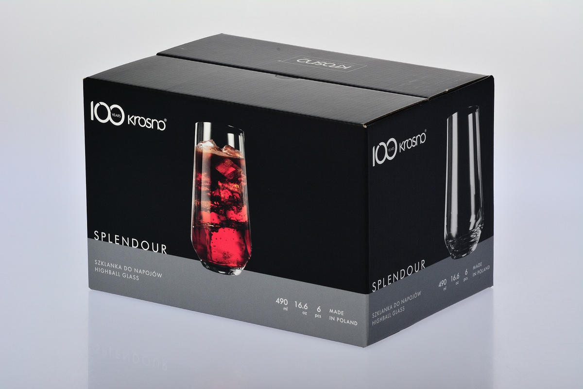 LONGDRINKGLÄSER, 6er-Set, 490 ML - Transparent, Glas (0.48L) - Krosno Glass