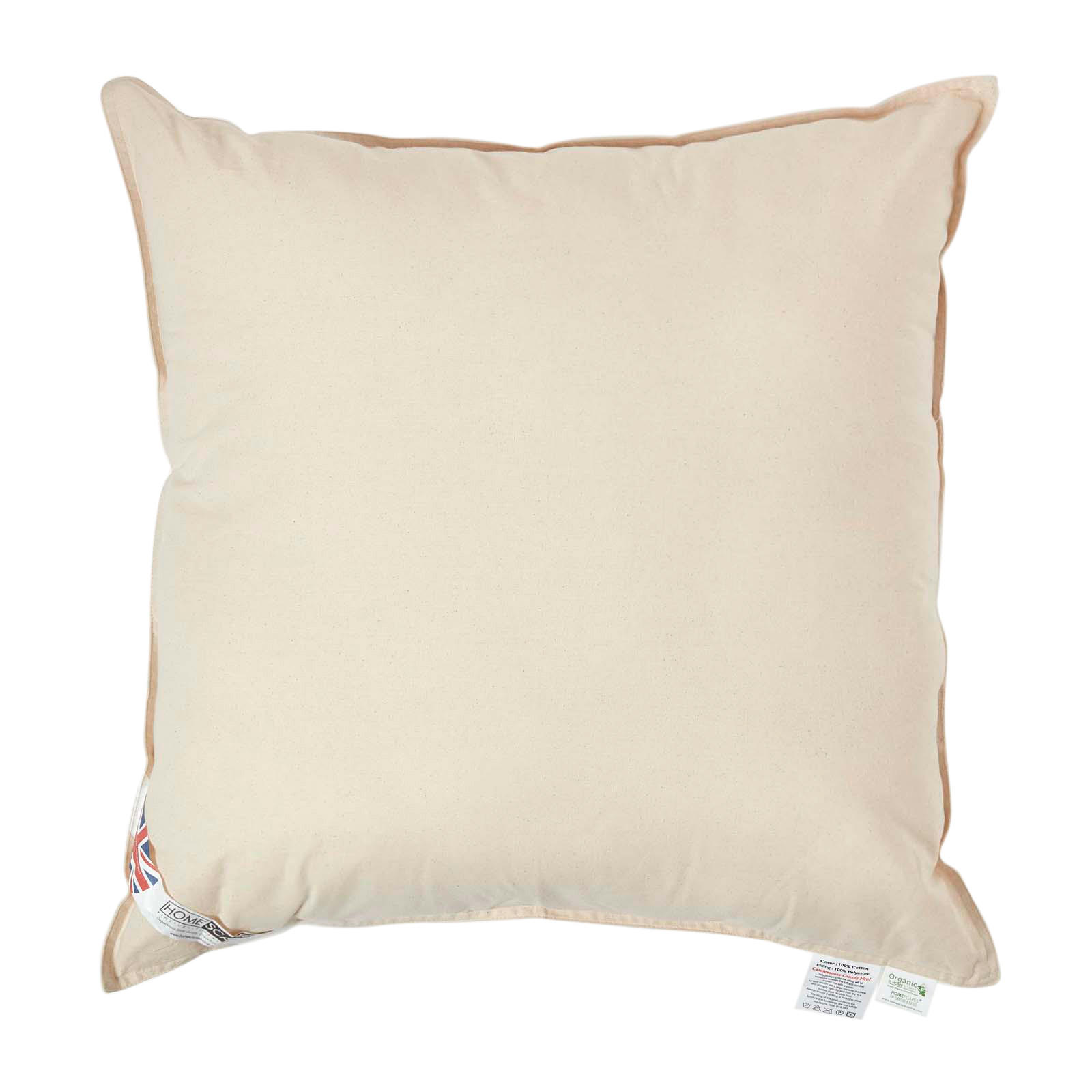 FÜLLKISSEN 70/70 cm – Bio-Baumwolle, Super-Mikrofaser-Füllung - Beige, Textil (70/70cm) - Homescapes