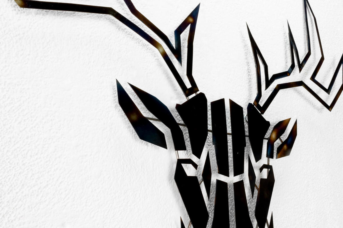 WANDDEKO Braun 80/77 cm - Braun, Metall (2.21/77/3cm) - KUNSTLOFT