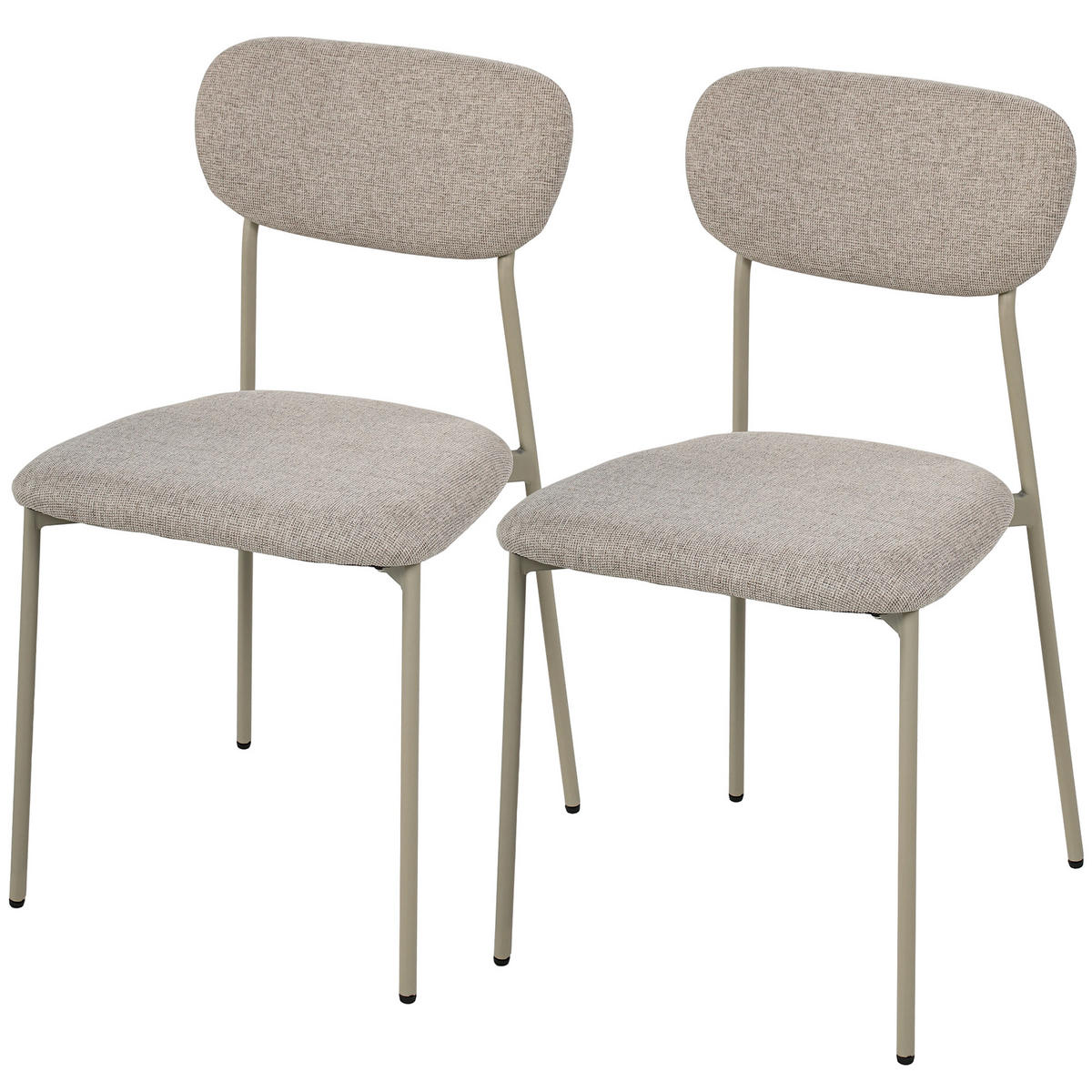 STÜHLE Braun 2 Stück - Braun, Textil (45/80/47cm) - GiPP