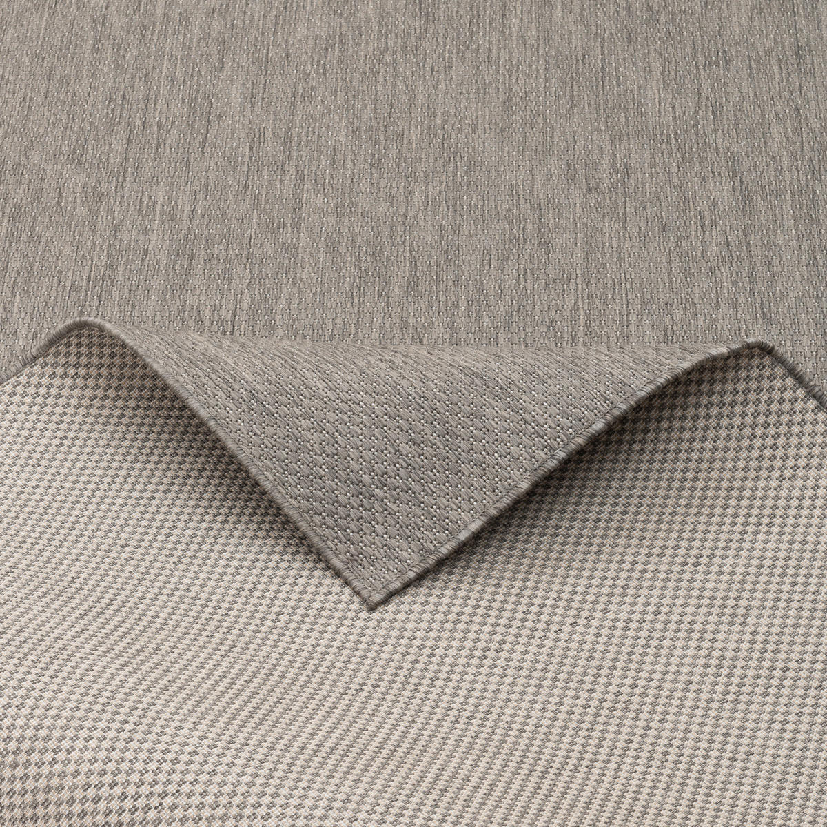IN & OUTDOOR TEPPICH FLACHGEWEBE VALENCIA MIX - Anthrazit, Textil (120/170cm) - Pergamon
