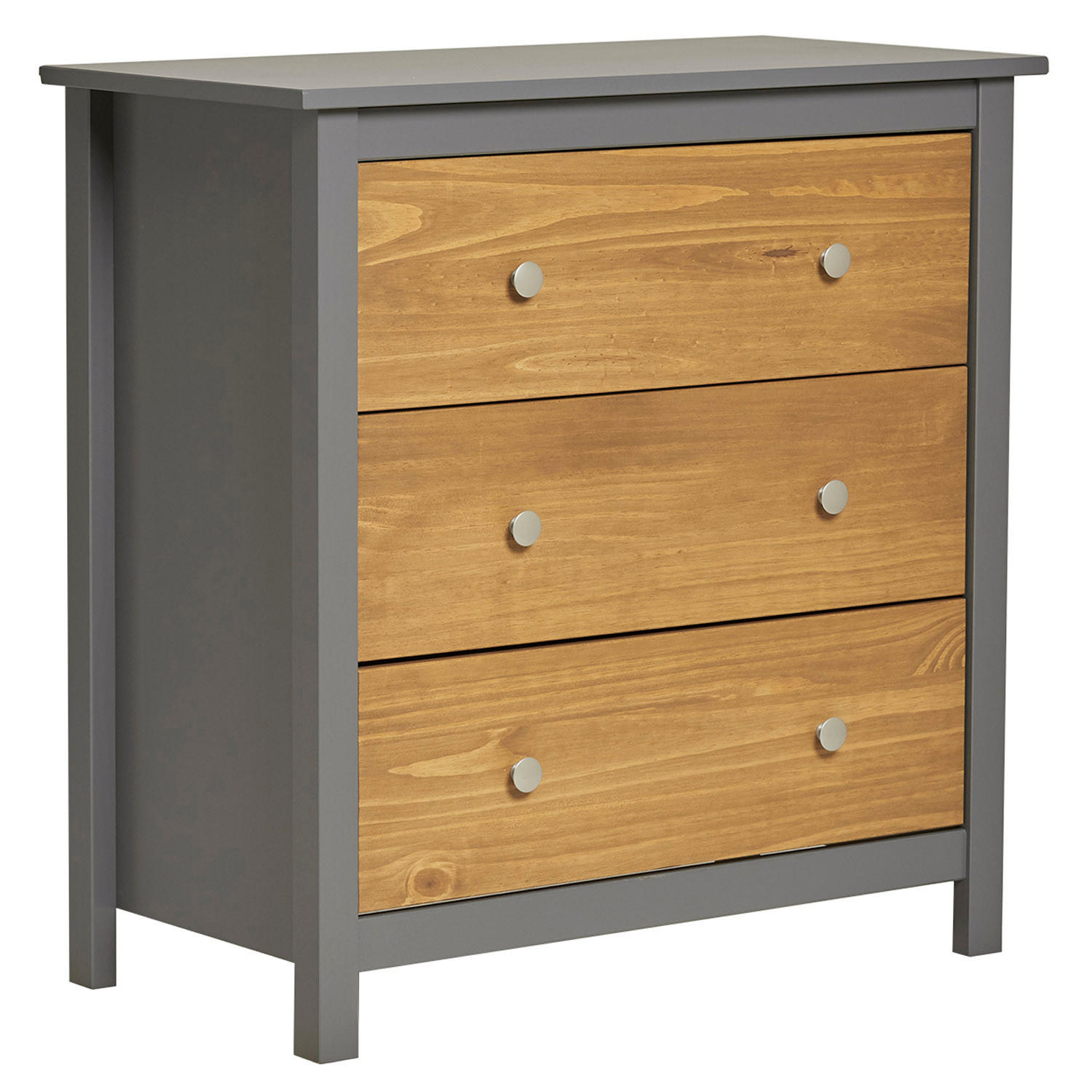 KOMMODE 79/80/40 Bonnie Grau - Grau, Holz (79/80/40cm)