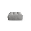 POUF Bloom aus Samt grau - Grau, Textil (101/42/110cm) - Micadoni