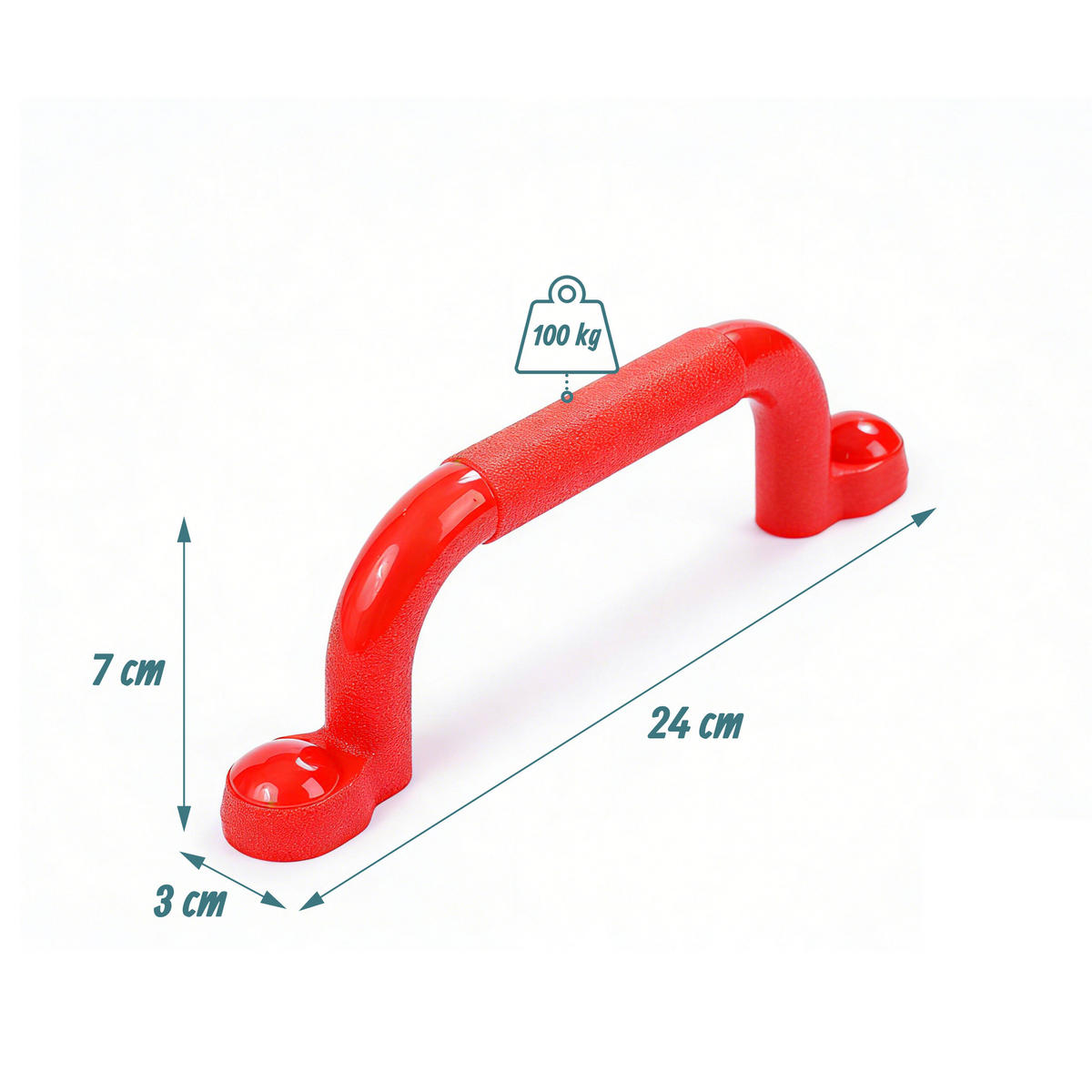 CHYTY Červené 4dílná-sada - červená, plast (3/7cm) - Relaxdays