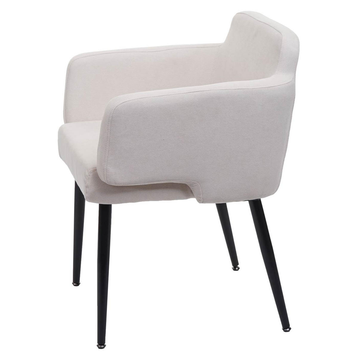 ESSZIMMERSTUHL Cremeweiß - Weiß, Textil (57/77/56cm) - MCW