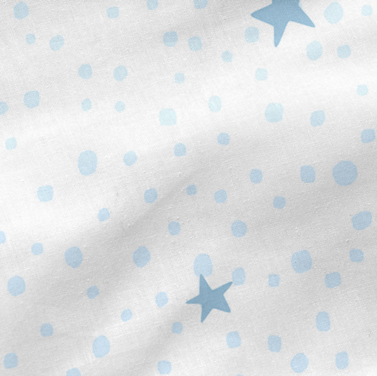 SPANNBETTTUCH little star 105x200x32 cm blau - Blau, Textil (105/200cm) - Happy Friday