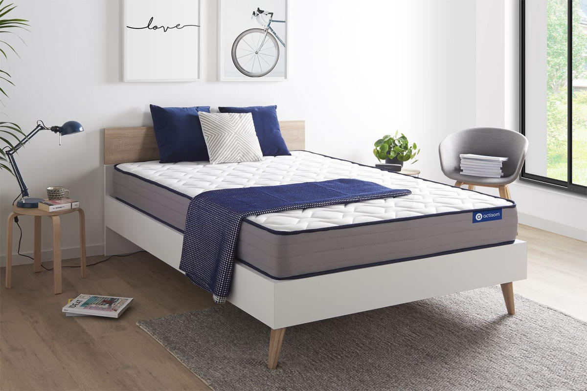 MATRATZE Actilatex form Latex und Memory-Schaum 200 x 200 cm h3 - Weiß, Textil (200/200cm) - ACTISOM