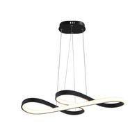 HÄNGELEUCHTE Musiksymbols 75/35/150 cm - Schwarz, Metall (75/35/150cm) - Nettlife