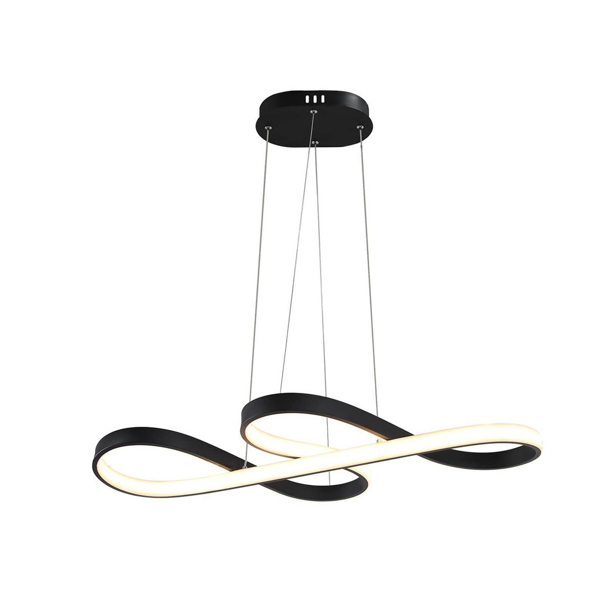 HÄNGELEUCHTE Musiksymbols 75/35/150 cm - Schwarz, Metall (75/35/150cm) - Nettlife