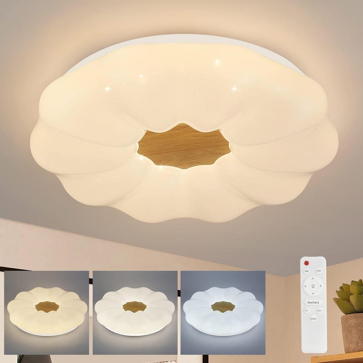 LED-DECKENLEUCHTE Ulrich 40/40/7 cm - Weiß, Kunststoff (40/40/7cm) - Nettlife