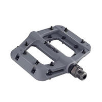 FAHRRADPEDALE Grau 9/16 Zoll mit 16 rutschfesten Stiften - Grau, Kunststoff (9.5/2.5/10.5cm)