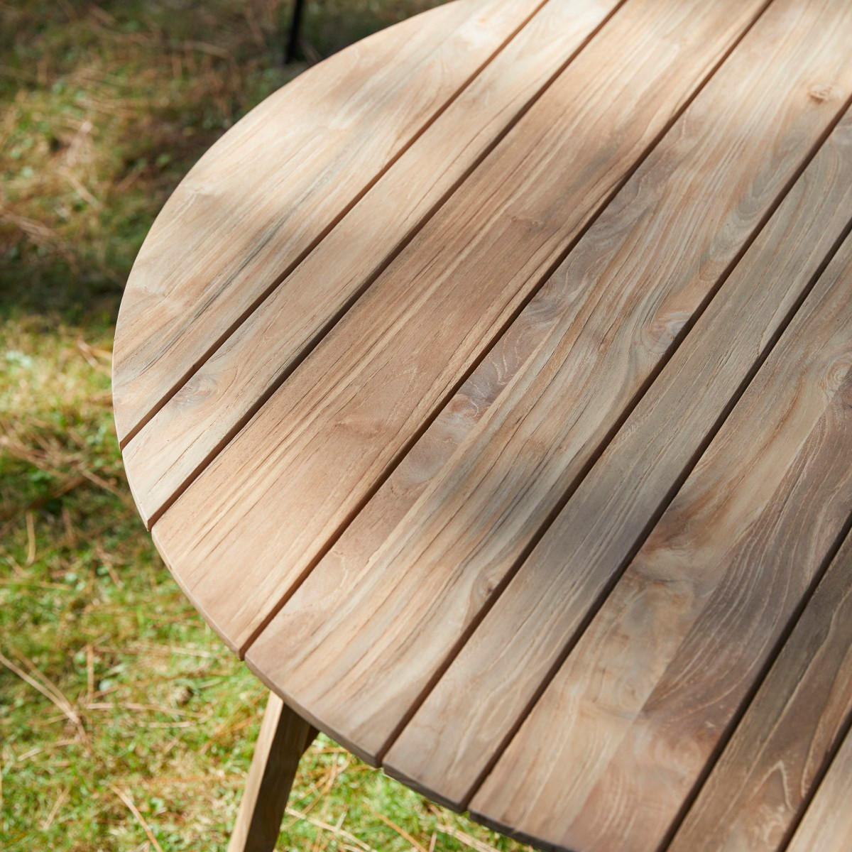 GARTENTISCH Katrine Natur aus Teak - Naturfarben, Holz (120/120/75cm) - Tikamoon