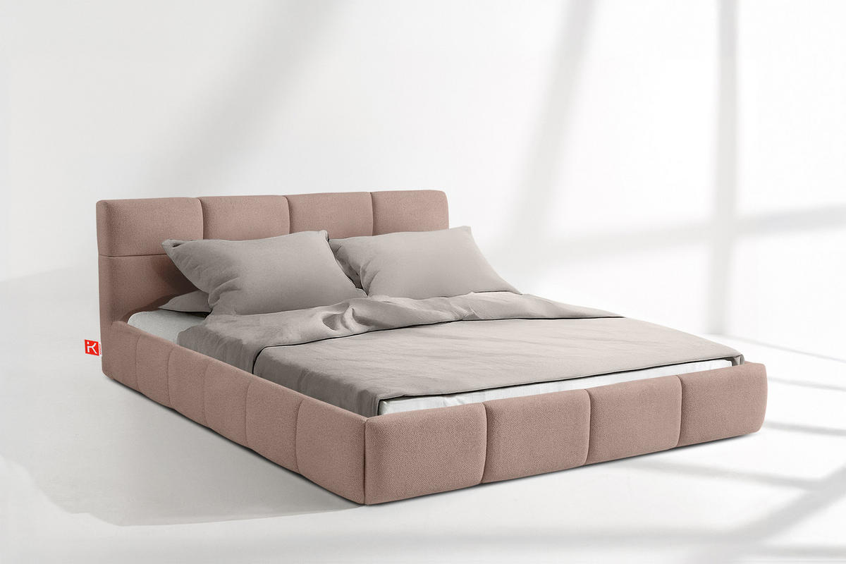 POLSTERBETT ALTOS, rosa - Rosa, Holz/Holzwerkstoff (160/200cm) - KONSIMO®
