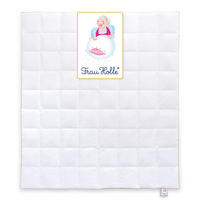 GANZJAHRESBETTDECKE PRIMA Gänsedaunen mittel - Weiß, Naturmaterialien/Textil (200/220cm) - Frau Holle