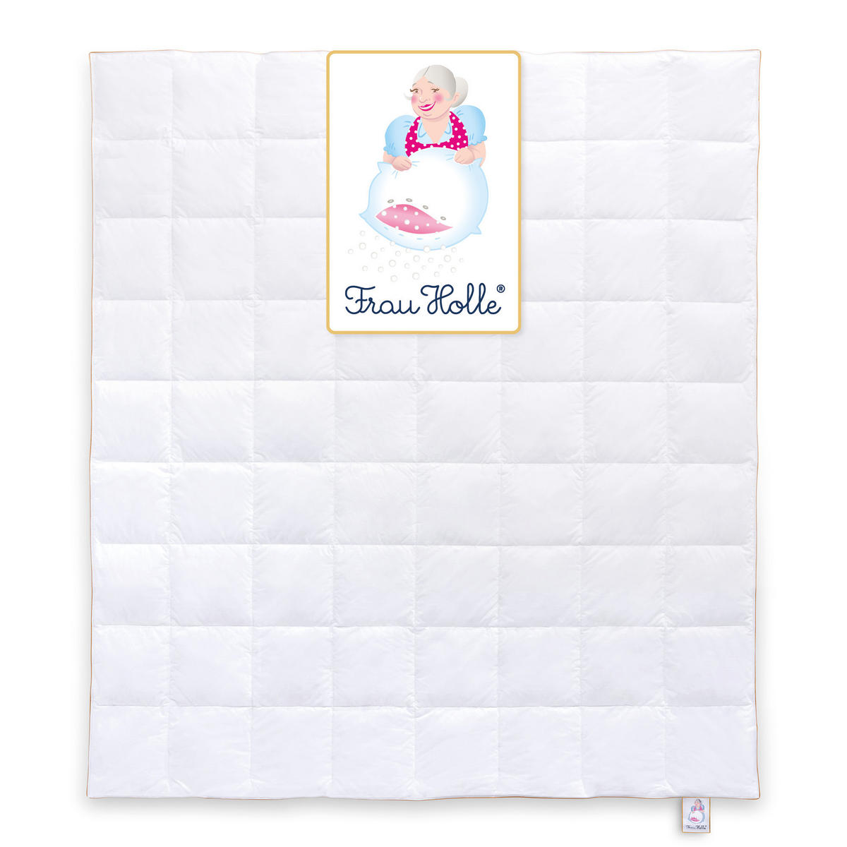 GANZJAHRESBETTDECKE PRIMA Gänsedaunen mittel - Weiß, Naturmaterialien/Textil (200/220cm) - Frau Holle