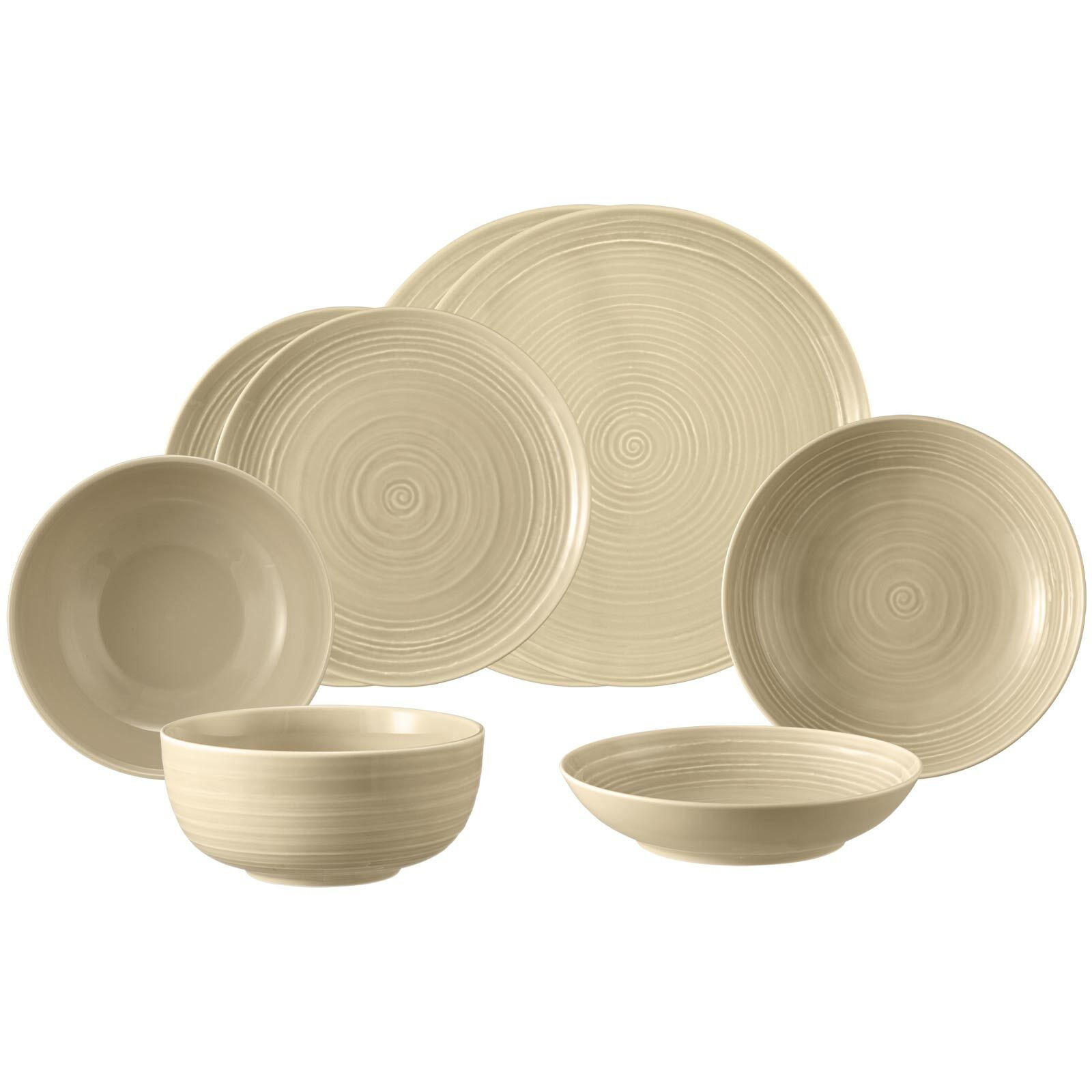 EINSTEIGER-SET Terra Sandbeige 8er Set - Beige, Keramik (1/1/1cm) - Seltmann Weiden
