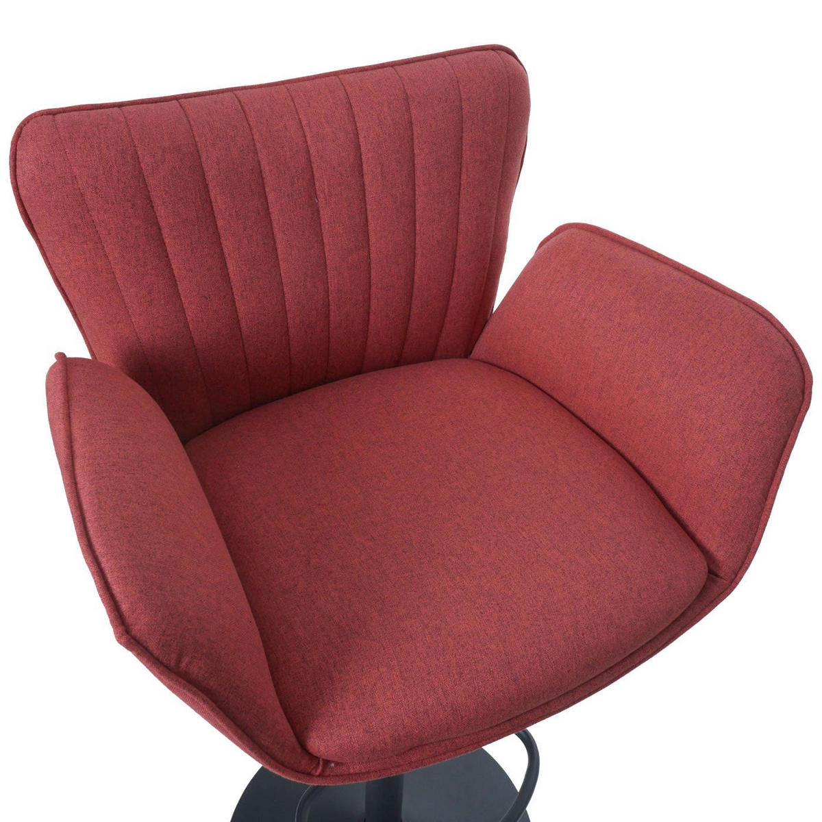 BARHOCKER Rot - Rot, Textil (50/110/45cm) - MCW