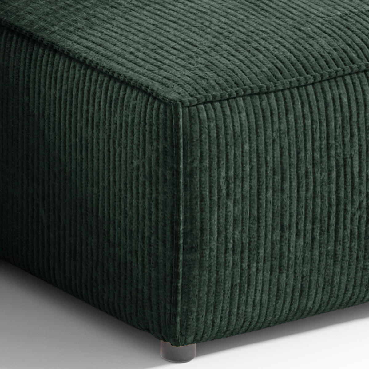 ECKSOFA Isaac 3 Sitzplätze Grün - Grün, Holz (257/148cm) - Petits-meubles