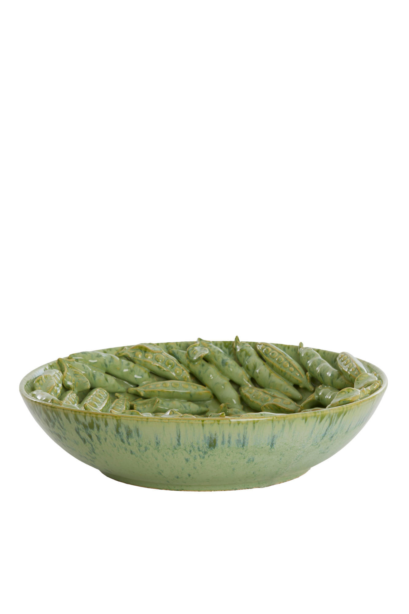 SCHALE Faba Grün Ø43/12 cm - Grün, Keramik (43/12cm) - Light & Living