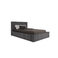 POLSTERBETT SANA 120x200cm Elegantes Polsterbett für modernen Wohnstil , ohne matratze, dunkelgrau - Dunkelgrau, Holz (120/200cm) - Panda Möbel