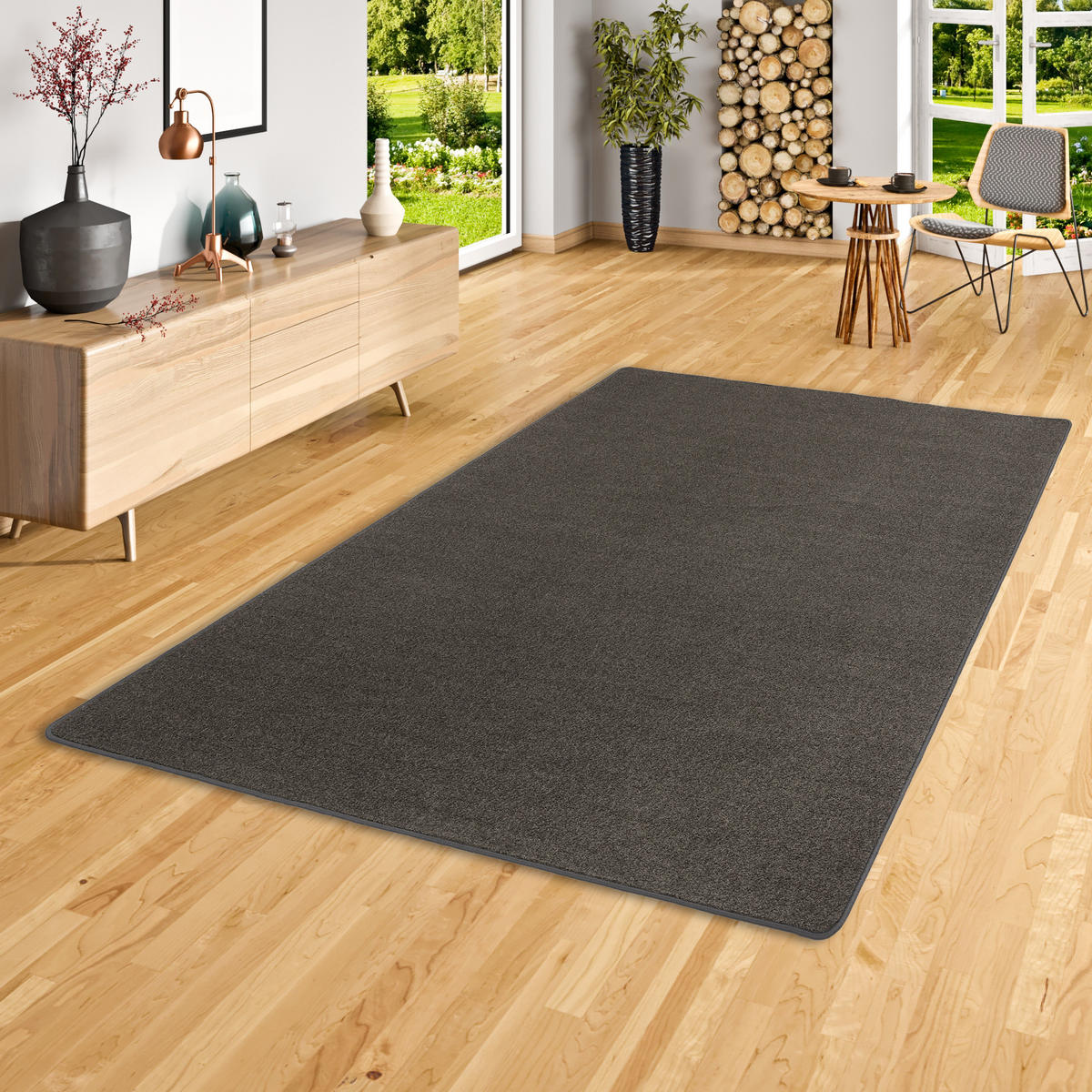 TREND VELOURS TEPPICH JOY - Dunkelbraun, Textil (200/300cm) - Snapstyle