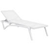 SONNENLIEGE Pacira weiß - Weiß, Kunststoff (68/35/195cm) - TPFGarden