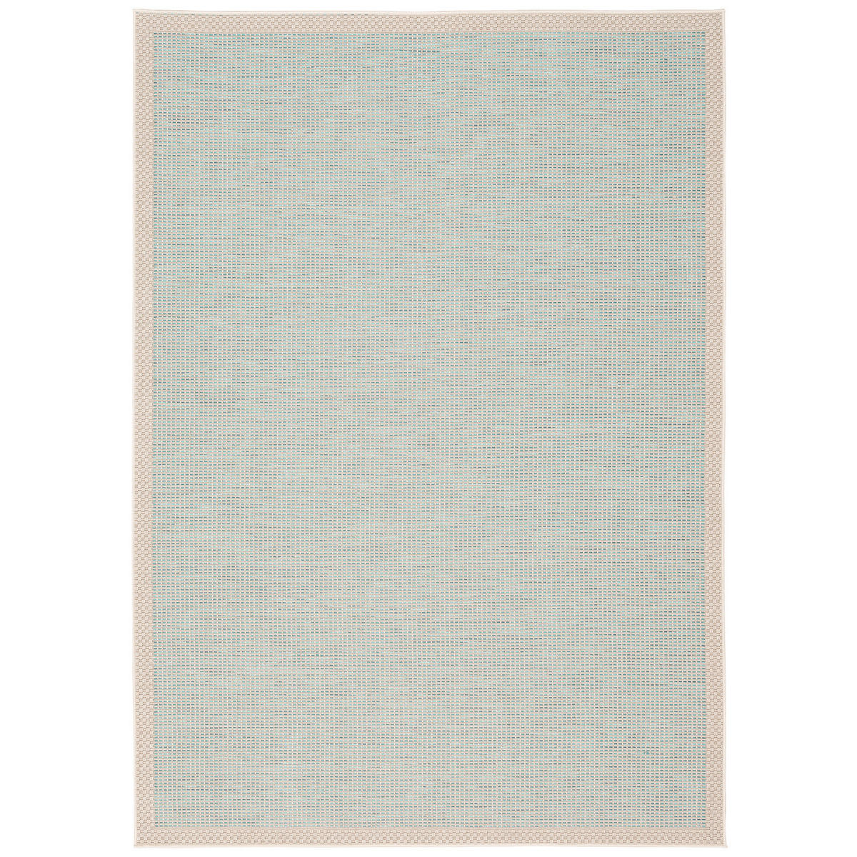 IN & OUTDOOR TEPPICH FLACHGEWEBE OTTAWA BORDÜRE - Türkis, Textil (160/230cm) - Pergamon