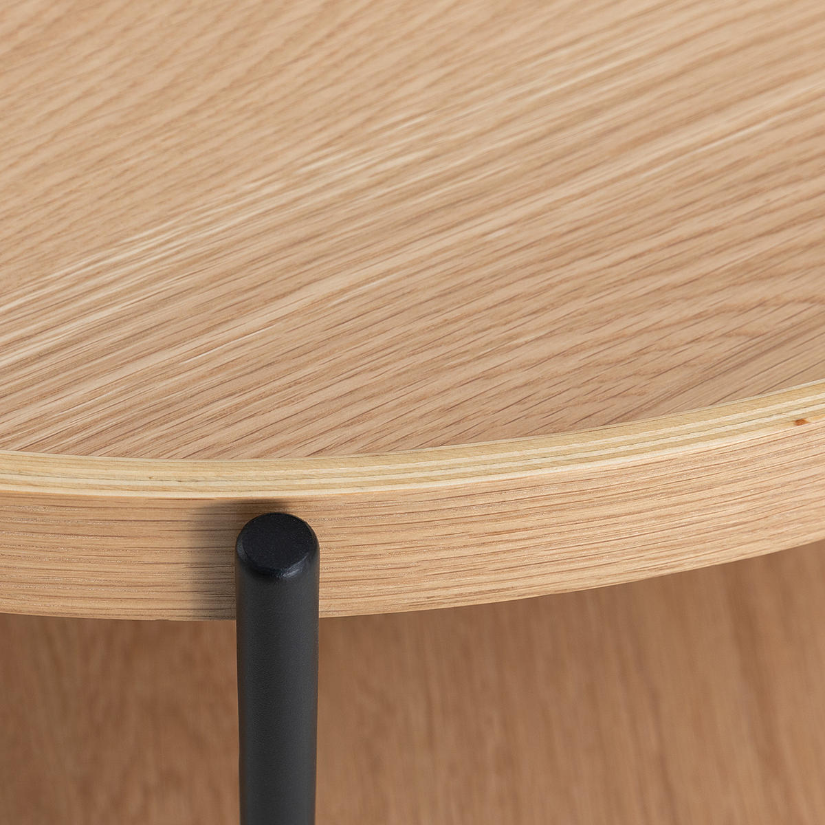 COUCHTISCH - Echtholzfurnier - Eichefarben, Holzwerkstoff (82/82/40cm) - home24