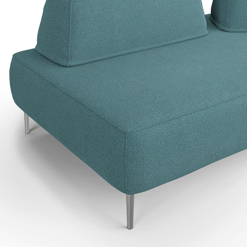 Thumbnail - Divani.store Linearsofa, Türkis, Textil, 212x42x115 cm, Wohnzimmer, Sofas & Couches, Sofas