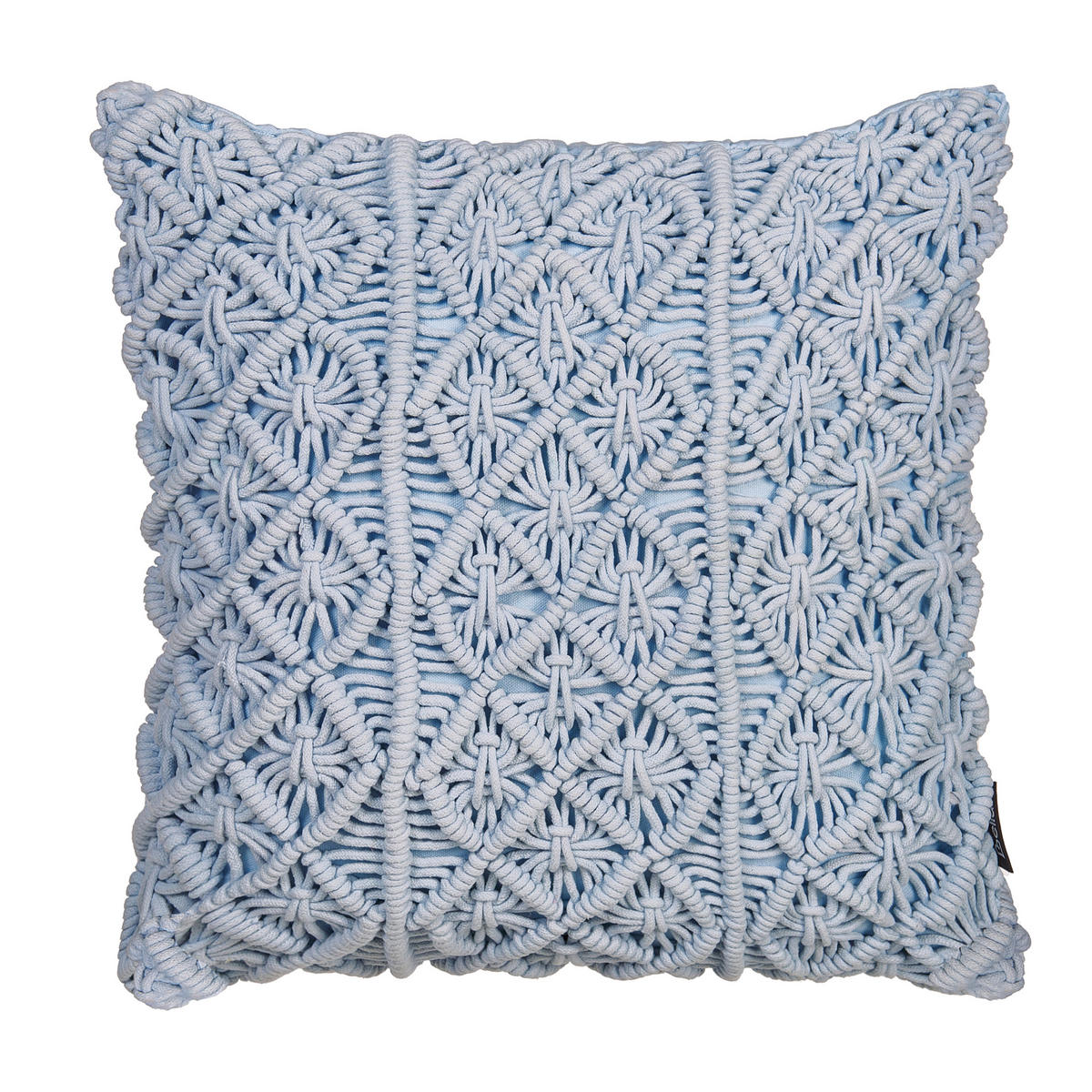 Dekokissen 2er-Set Blau 45/45 cm Goreme - Blau, Naturmaterialen (45/45cm) - Beliani